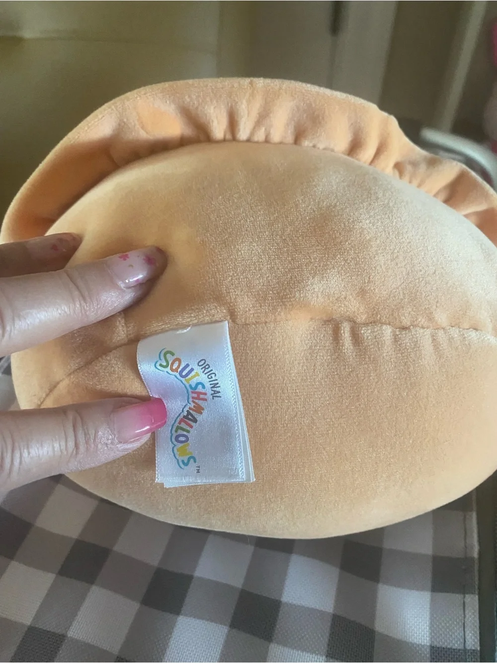 Squishmallows Peach Plush with Branded Tag